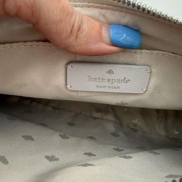 kate spade Light Gray Crossbody with Silver Glitter Base - Picture 5 of 11